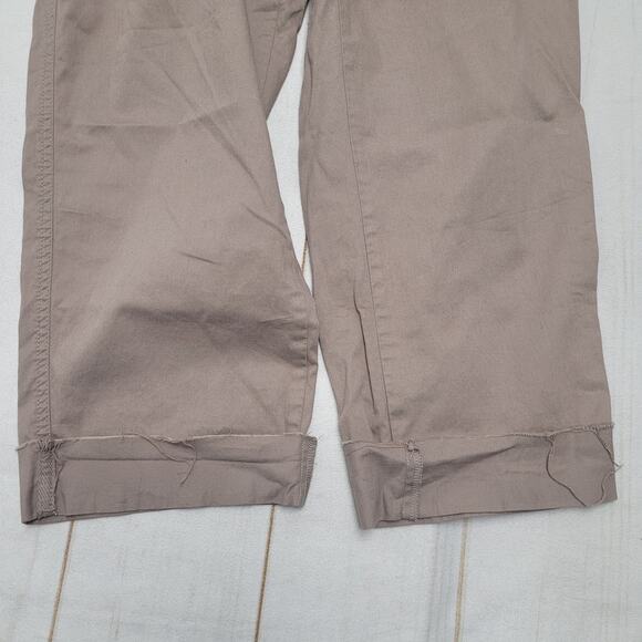 Pact classic woven twill cotton roll up pants straight drawstring minimalist - Picture 9 of 11